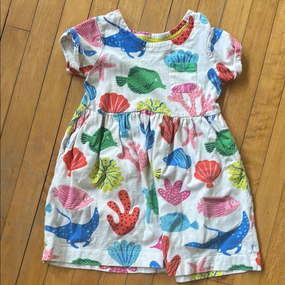 Mini Boden Multicolor Sea Creature Dress